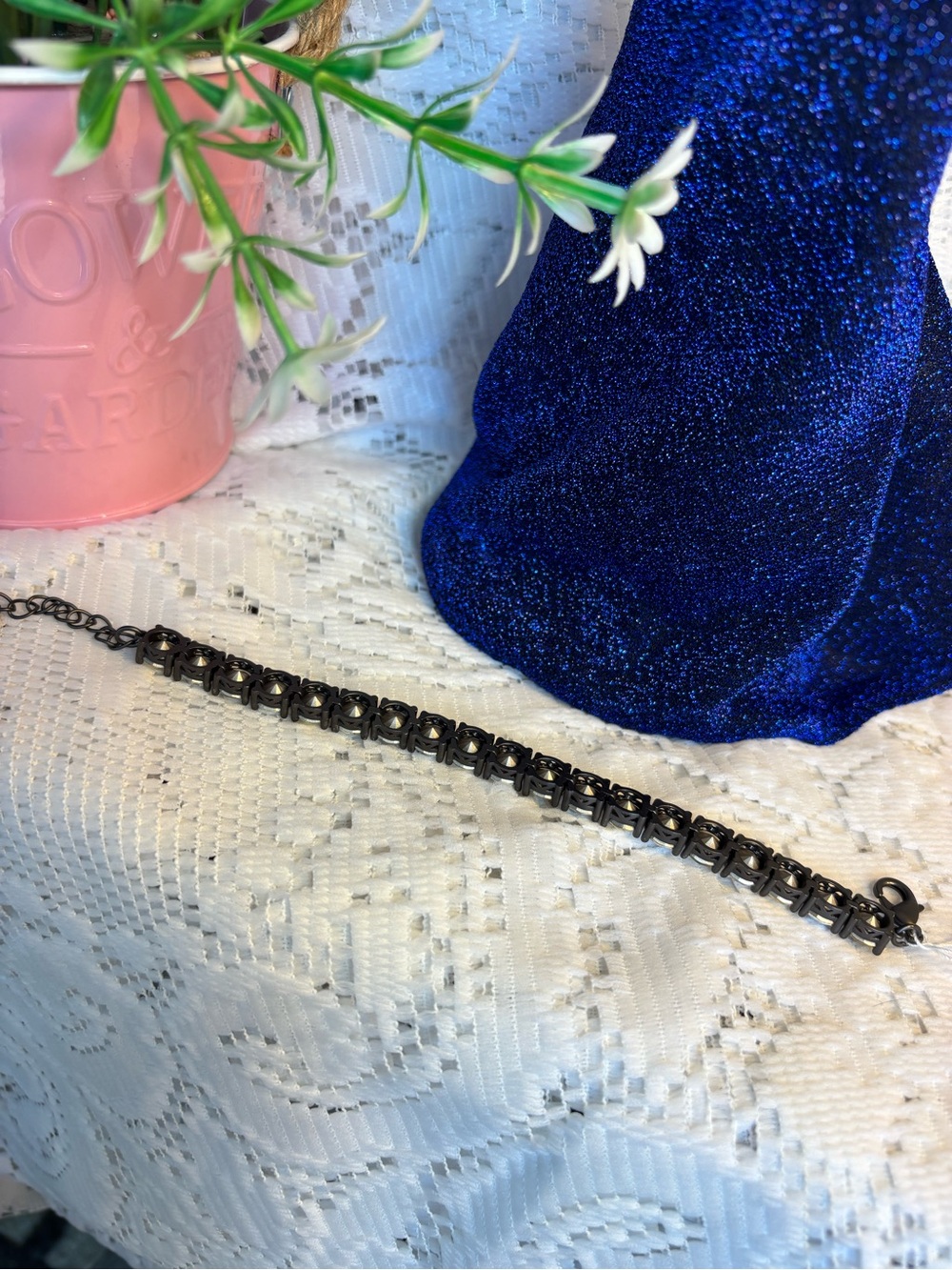 Park Lane Champion Two-Tone Crystal Bracelet in Gold & Silver Hematite Setting - Picture 6 of 10